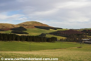 View past Clennell to Silverton Hill.