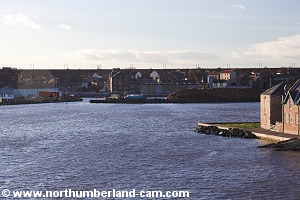View across the River to Tweedmouth Dock.