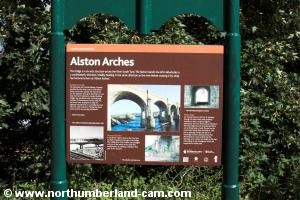 Alston Arches information board.