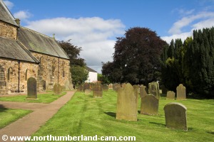 Path through the churchyard.