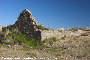 Ruined cottage in the dunes.