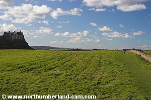 Path to Lindisfarne Castle.