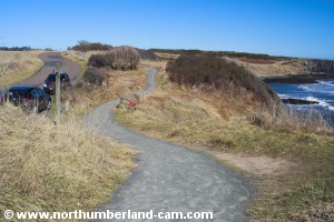 Footpath near the road to Craster.