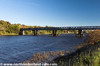 Newburn Bridge, site of the Battle of Newburn Ford.