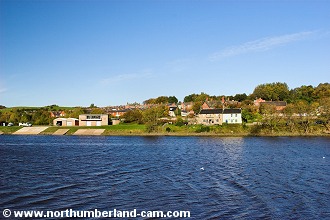 View across the River Tyne near Newburn Bridge.
