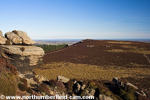 View to Dove Crag and beyond to the Northumberland Coast.