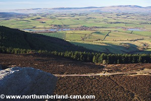 View from Simonside Crags to the Cheviot Hills.