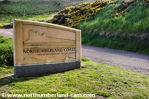 Northumberland Coast sign.