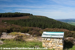 Information board at the viewpoint.